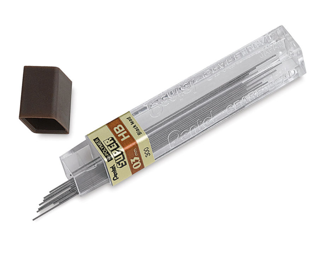 Pentel Super Hi-Polymer Mechanical Pencil Leads
