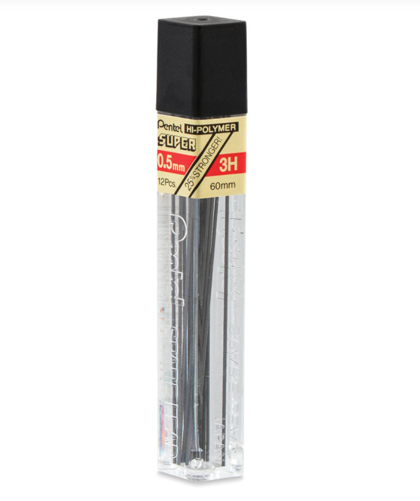 Pentel Super Hi-Polymer Mechanical Pencil Leads